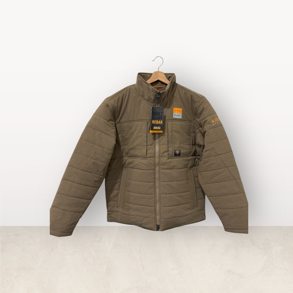 NWT Ariat Rebar Valiant Stretch Canvas Water Resistant Insulated Jacket - Size L - Picture 11 of 11